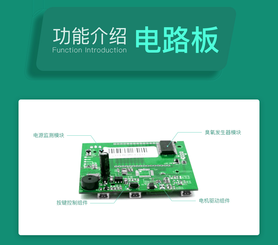 掛壁式音樂新風(fēng)機-電路板功能介紹